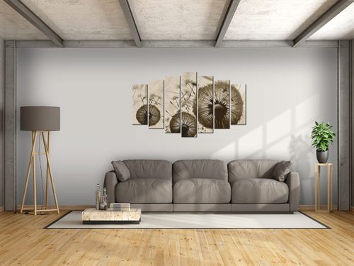 Obraz Dmuchawce w beżu 140x80 płótno na Arena.pl