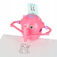 Robot edukacyjny Ikonka do rysowania różowa bateria