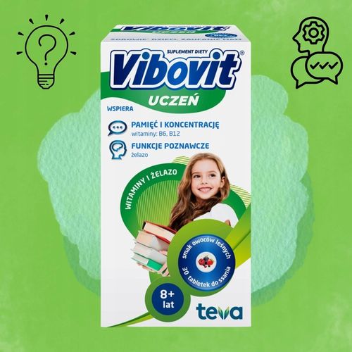 VIBOVIT UCZEŃ Witaminy + Żelazo 30 tabl. na Arena.pl