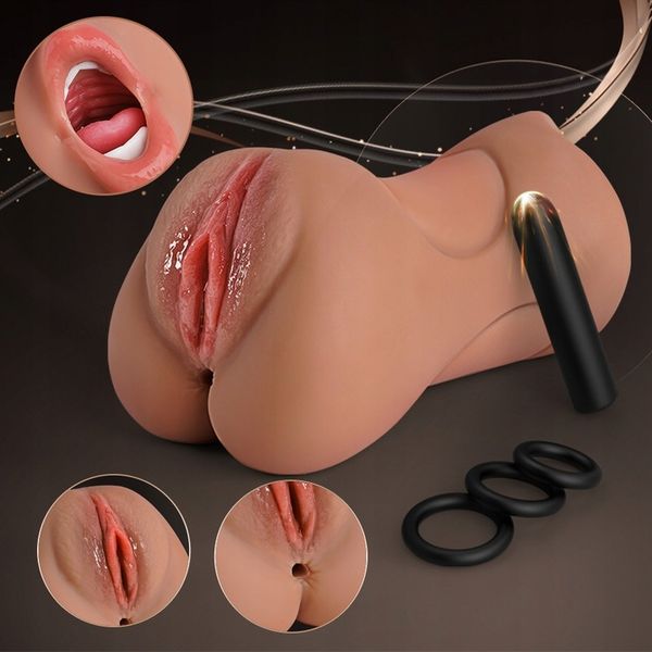 Męski masturbator Pochwą Ustą Odbytem i wibratorem zdjęcie 9