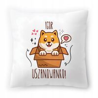 Poduszka Dla Igora Na Urodziny Ze Zdjęciem Na Prezent Biała 40X40 Cm