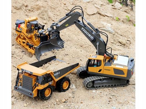 Koparka na gąsienicach sterowana na pilota RC0599 na Arena.pl