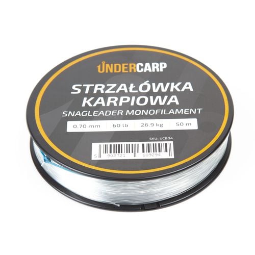 STRZAŁÓWKA KARPIOWA UNDERCARPSNAGLEADER MONOFILAMENT 0,70MM/50M 60LB 26,9KG na Arena.pl