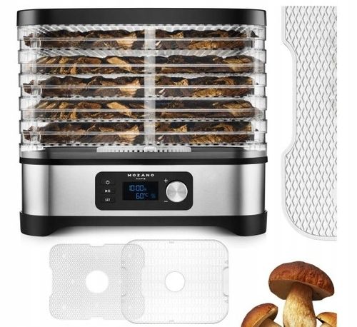 SUSZARKA SPOŻYWCZA DO GRZYBÓW OWOCÓW WARZYW ZIOŁ 14,4L DUŻY ZESTAW 6 SIT na Arena.pl