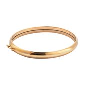 złota sztywna bransoletka typu bangle - 333 - bxx5452