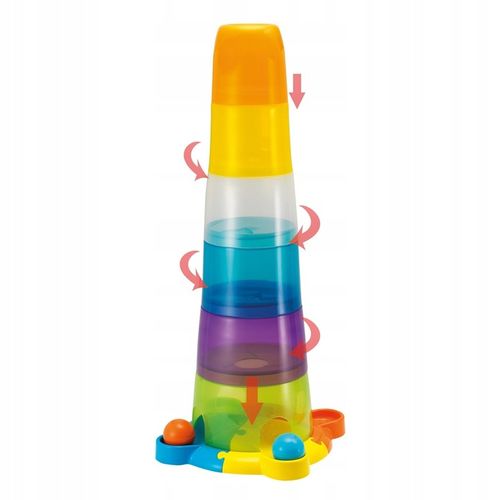 0737 Wieża z Piłeczkami Piramidka Duża SORTER Smily zabawa dla dzieci na Arena.pl