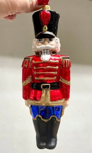 BOMBKA SZKLANA DZIADEK DO ORZECHÓW 16 cm na Arena.pl