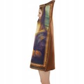 Śmieszny kostium przebranie obraz Mona Lisa Halloween