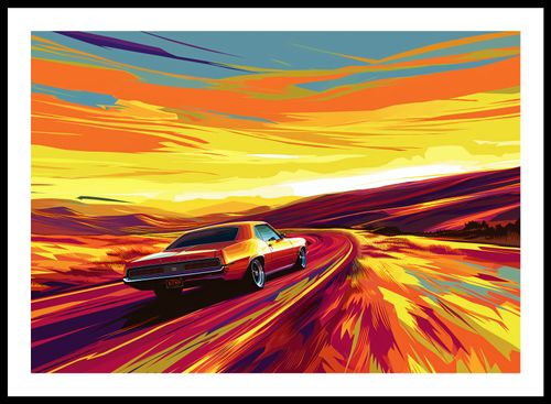 Plakat 66,5x46,5cm Pędź Przed Siebie na Arena.pl