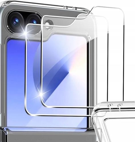 ETUI do SAMSUNG GALAXY Z FLIP 6 CLEAR ANTI-SHOCK +2X SZKŁO HARTOWANE na Arena.pl