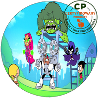 Opłatek na tort Młodzi Tytani