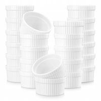 MALACASA Zestaw 24 Foremek Porcelanowych Do Creme Brulee 55ml