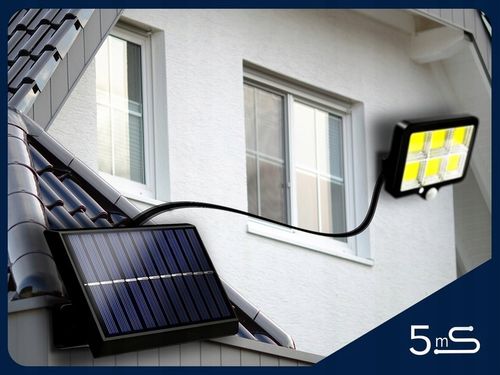 LAMPA SOLARNA 120 COB LED KABEL 5M LS2 na Arena.pl