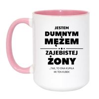 Duży Biało-Różowy 450 ml