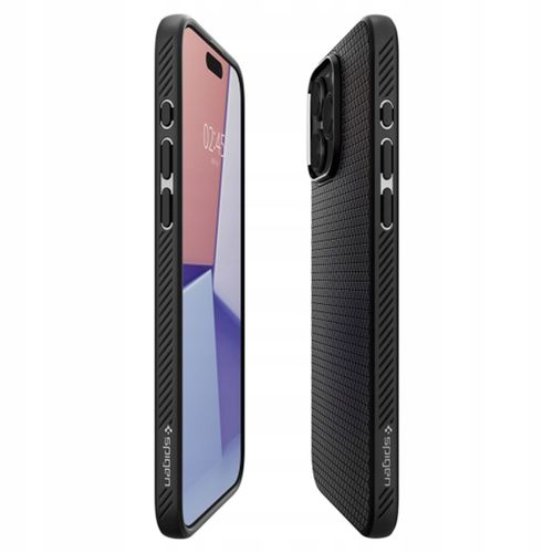 Etui plecki Spigen Liquid Air Czarne do iPhone 15 Pro Max na Arena.pl