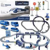 Pociąg Duża Kolejka Elektryczna Policja Auta 92 el