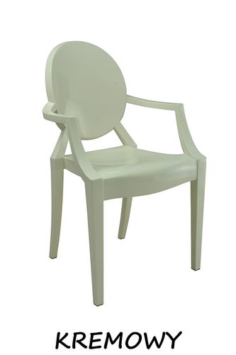Krzesło Dankor Design Louis Ghost czarny na Arena.pl