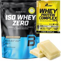 BIOTECH ISO WHEY ZERO 500g IZOLAT +25g gratis=525g SMAK: BIAŁA CZEKOLADA