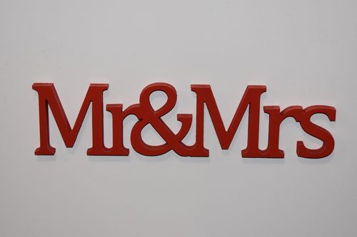 Napis 3D Mr&Mrs na Arena.pl