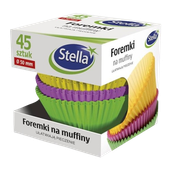 STELLA Foremki na muffiny kolorowe - 1op. - 45szt