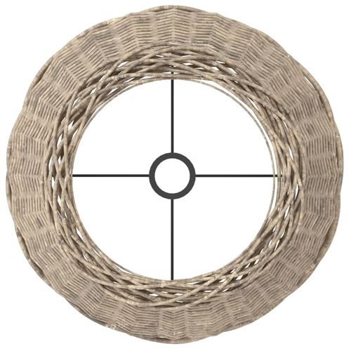 Klosz do lampy, brązowy, Ø50x30 cm, wiklina na Arena.pl