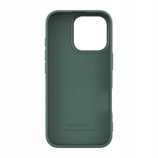 Spacecase Silicone Magnetic Case Iphone 16 Pro Dark Green zdjęcie 4