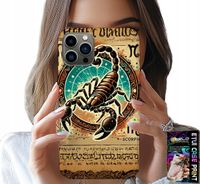 ETUI DO IPHONE 12 PRO - SKORPION ZNAK ZODIAKU ASTRONOMIA + FOLIA