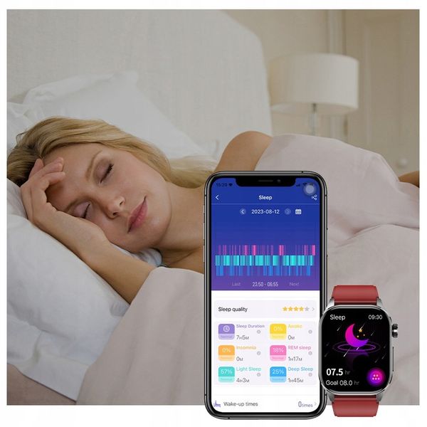 SMARTWATCH ZEGAREK DAMSKI EKG GLUKOZA CIŚNIENIE TEMPERATURA ROZMOWY MENU PL zdjęcie 14