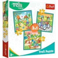TREFL 34872 Puzzle 3w1 Poznaj Trefliki