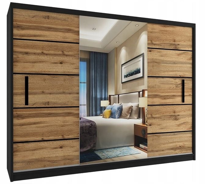 Szafa przesuwna z lustrem 235 cm zdjęcie 1