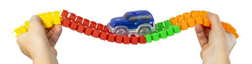 Tor wyścigowy świecący Maxi Race 282 elementy na Arena.pl