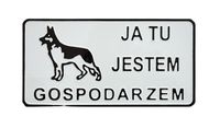 TABLICA 15*29CM JA TU JESTEM GOSPODARZEM - TAB D P11