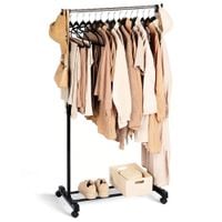 Stojak Wieszak Stojący Podłogowy Garderoba na Kółkach Ubrania Odzież
