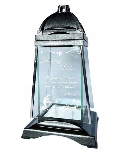 Prezent ZNICZ KAPLICZKA Na Grób dla Babci DZIADKA Dziadków z grawerem na Arena.pl
