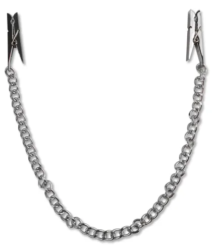 pipedream fetish fantasy series - klipsy z łańcuszkiem, regulowane na Arena.pl