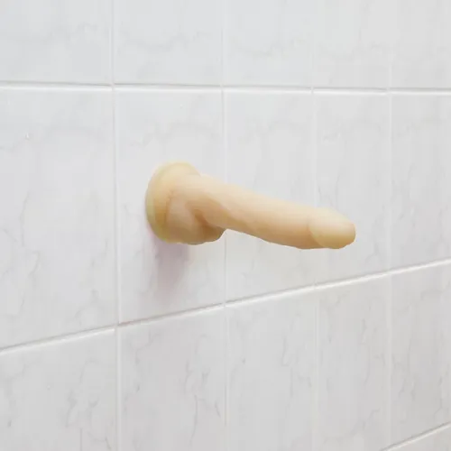 naked addiction rotating & vibrating 18cm vanilla - silikonowy model na Arena.pl