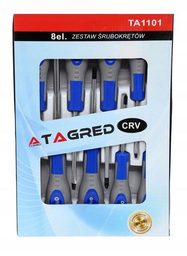 ZESTAW ŚRUBOKRĘTÓW WKRĘTAKÓW Z MAGNESEM 8SZT na Arena.pl