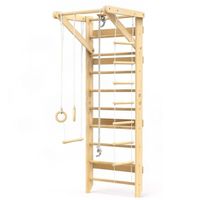 Drabinka gimnastyczna Cherry Active drewniana 68x80x220 cm z akcesoriami