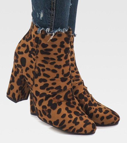 Leopard botki na słupku OM803 38 na Arena.pl