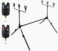 STANOWISKO KARPIOWE STOJAK TRI-ROD-POD+2x SYGNALIZATOR ELEKTRONICZNY BRAŃ