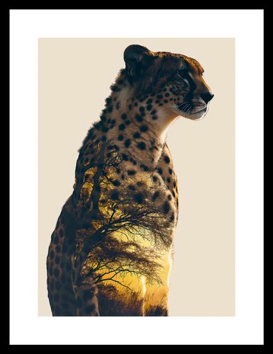 Plakat 21x29,7cm Gepard Duch Sawanny na Arena.pl