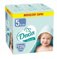 Pieluszki Dada Pampersy Dada Extra Soft rozmiar 5 15-25kg 126 szt