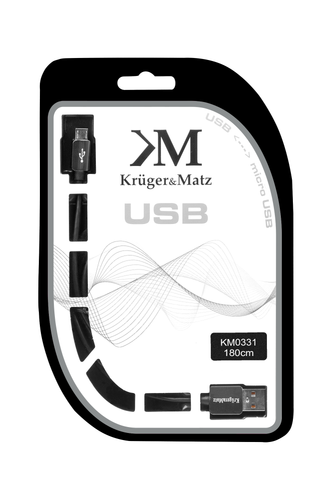 Kabel USB - Micro USB 1,8m Kruger&Matz KM0331 na Arena.pl