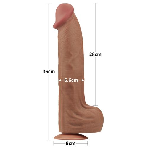 14'' king sized sliding skin dual layer dong brown na Arena.pl