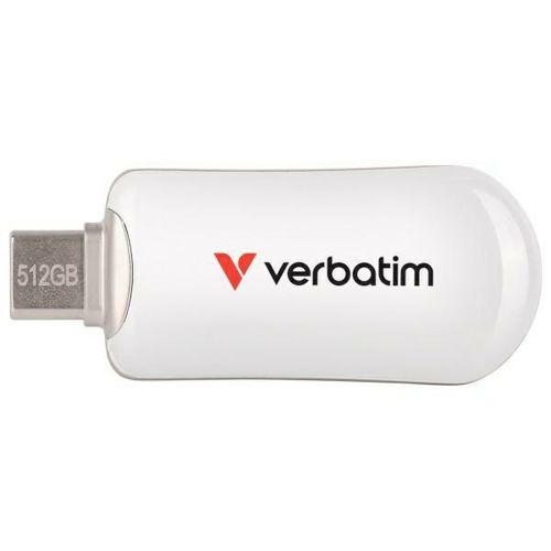 pendrive verbatim plectra 512gb usb-c    biały/white 30231 na Arena.pl