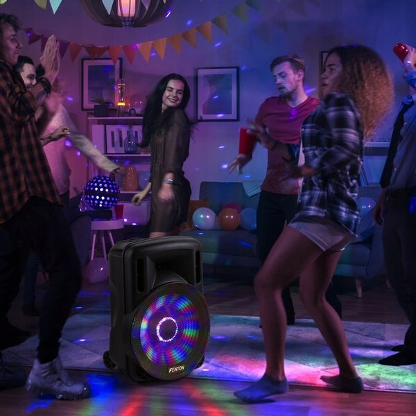 Kolumna aktywna 15'' 800W UHF BT bateria+ mikrofon/ imprezy konferencje zdjęcie 14