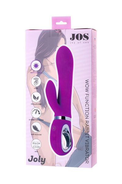 Jos Joly, Vibrator With Clitoral Stimulator With Wow Mode, Silicone, zdjęcie 7