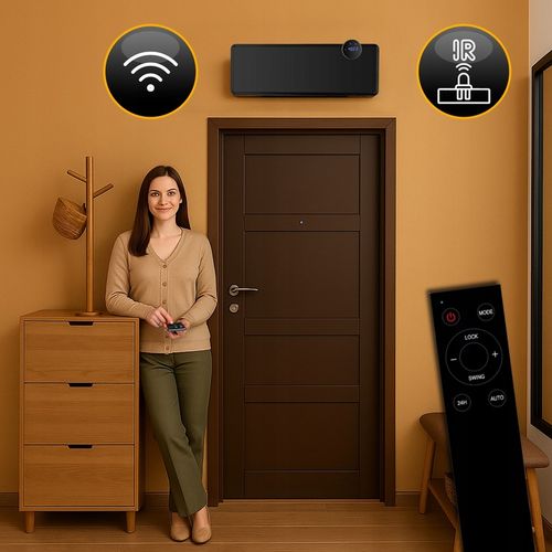 Kurtyna powietrzna szklana GlassAir 2000W grzejnik elektryczny WiFi na Arena.pl