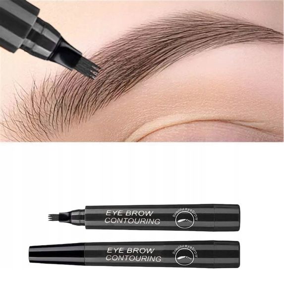 KREDKA DO BRWI MARKER EYEBROW CZARNY WODOODPORNY zdjęcie 1