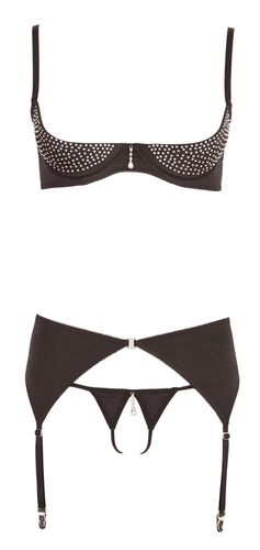 rhinestone shelf bra set 80c/m na Arena.pl